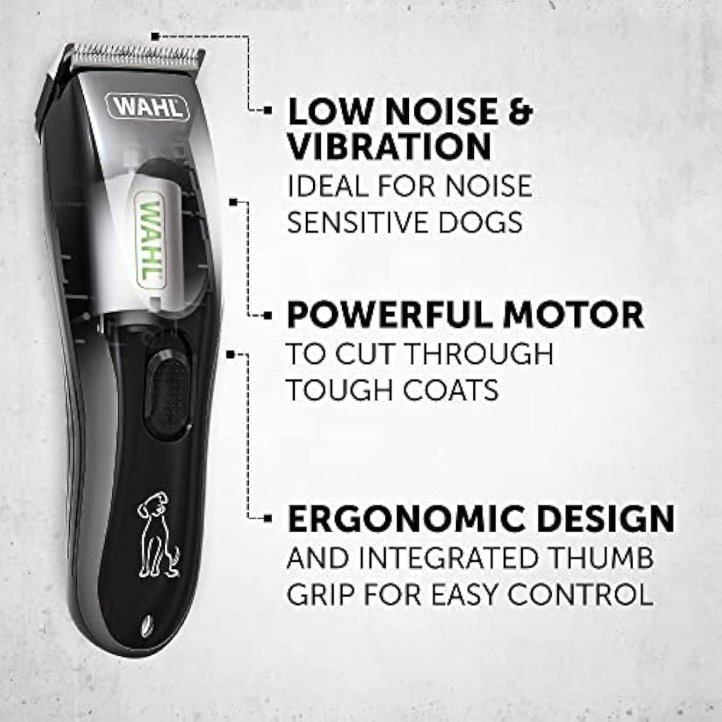 Wahl Performer Cordless Dog Clippers – Low Noise Pet Grooming Kit