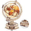 ROBOTIME 3D Wooden Luminous Globe Puzzle – Mechanical Model Building Kit