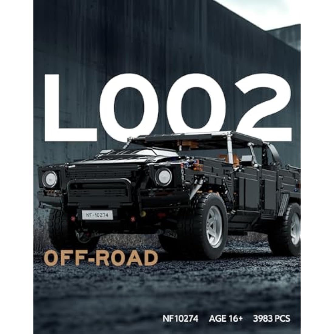 Nifeliz L002 Off-Road Truck Model Car Building Set - 1:8 Scale, 3983 Pcs