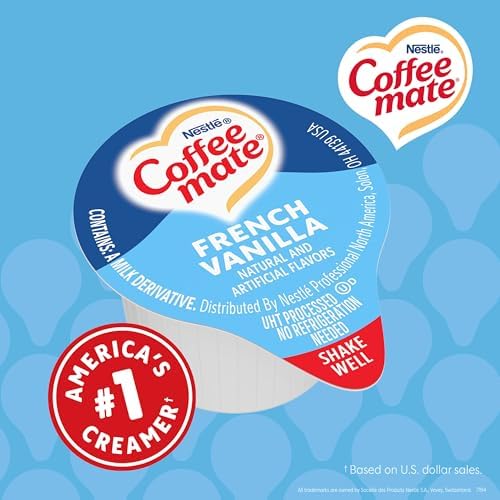 Coffee Mate French Vanilla Liquid Creamer Singles – 180 Pack Bulk