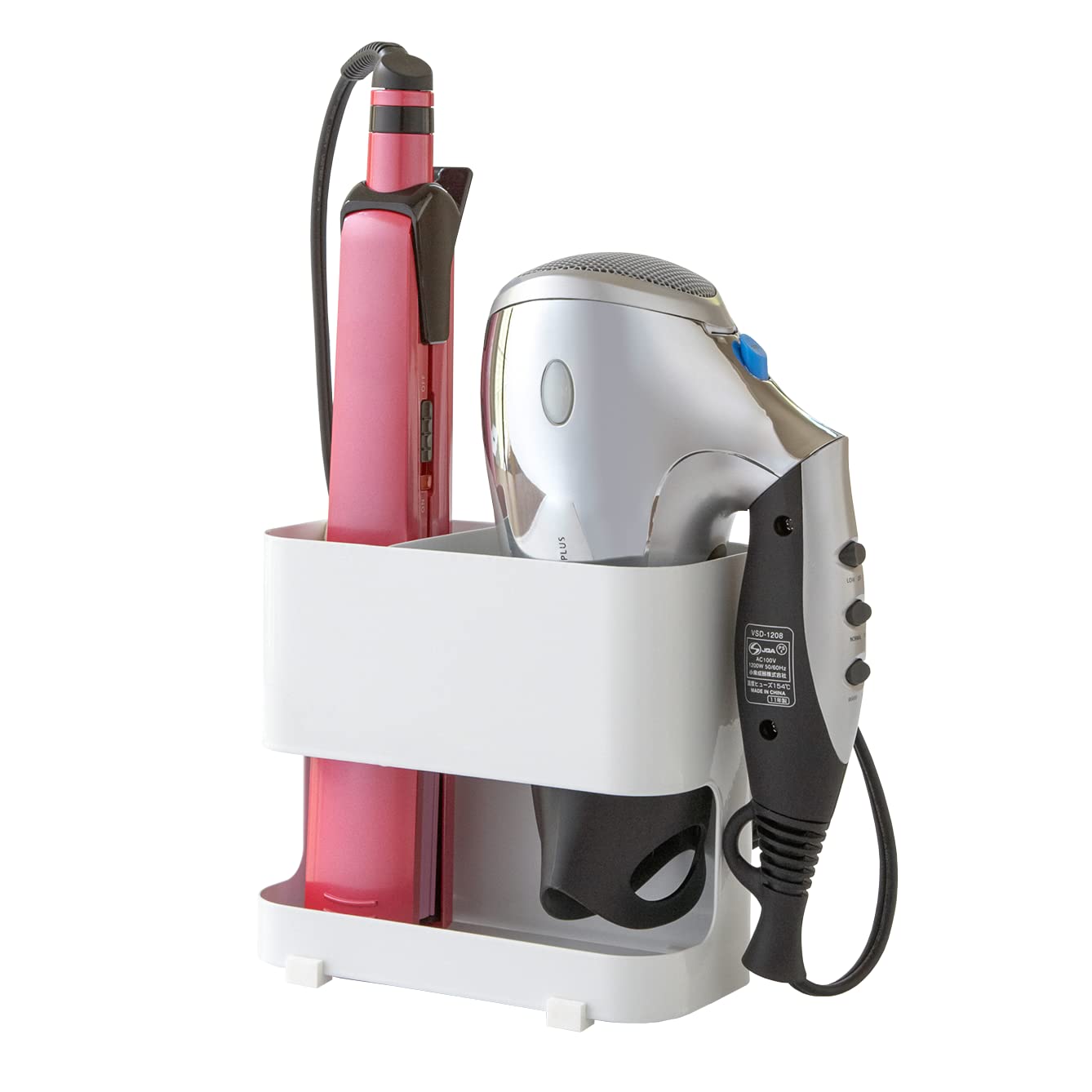 Yamazaki Home Hair Tool Organizer – Steel Hair Dryer & Appliance Holder