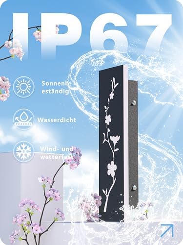 Jolof Store | 100cm LED Outdoor Wall Light - IP67 Waterproof Peach Design