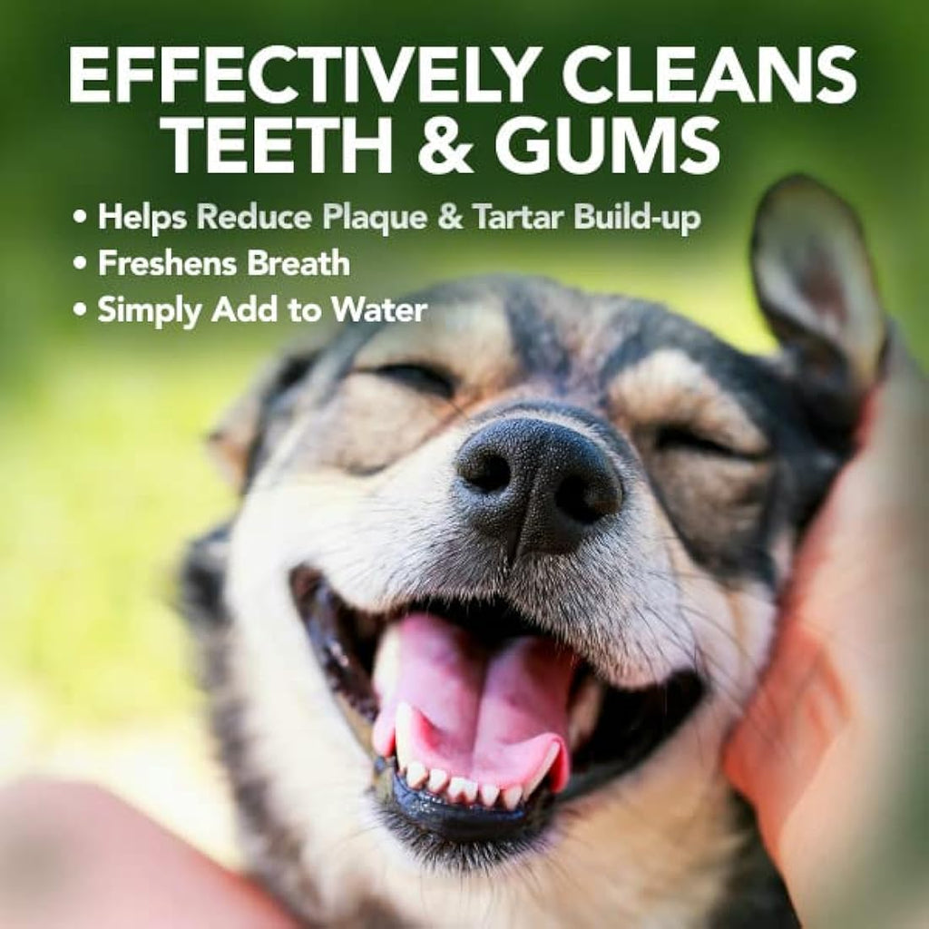 Vet’s Best Dog Breath Freshener – Natural Water Additive for Plaque, 500ml