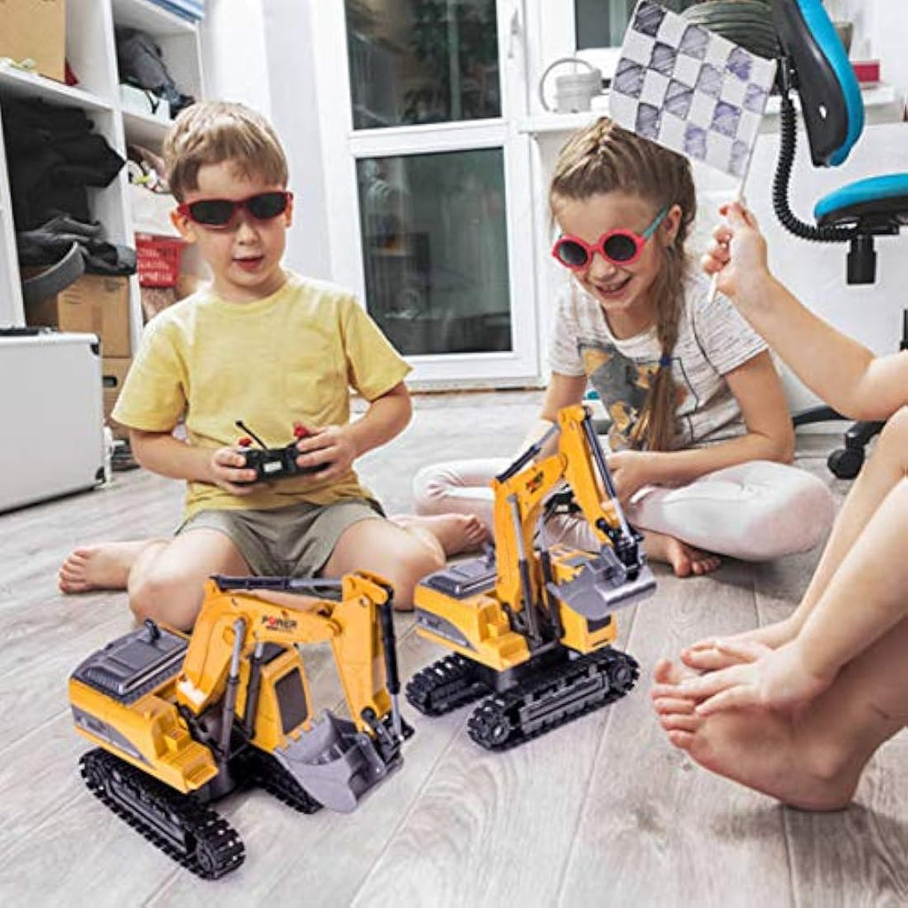 Highttoy RC Excavator – 1:24 Scale Alloy Construction Digger Toy for Kids