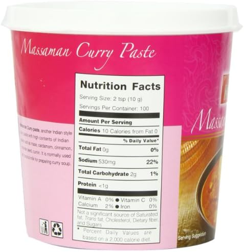 Mae Ploy Massaman Curry Paste – Authentic Thai Cooking Paste, 1kg