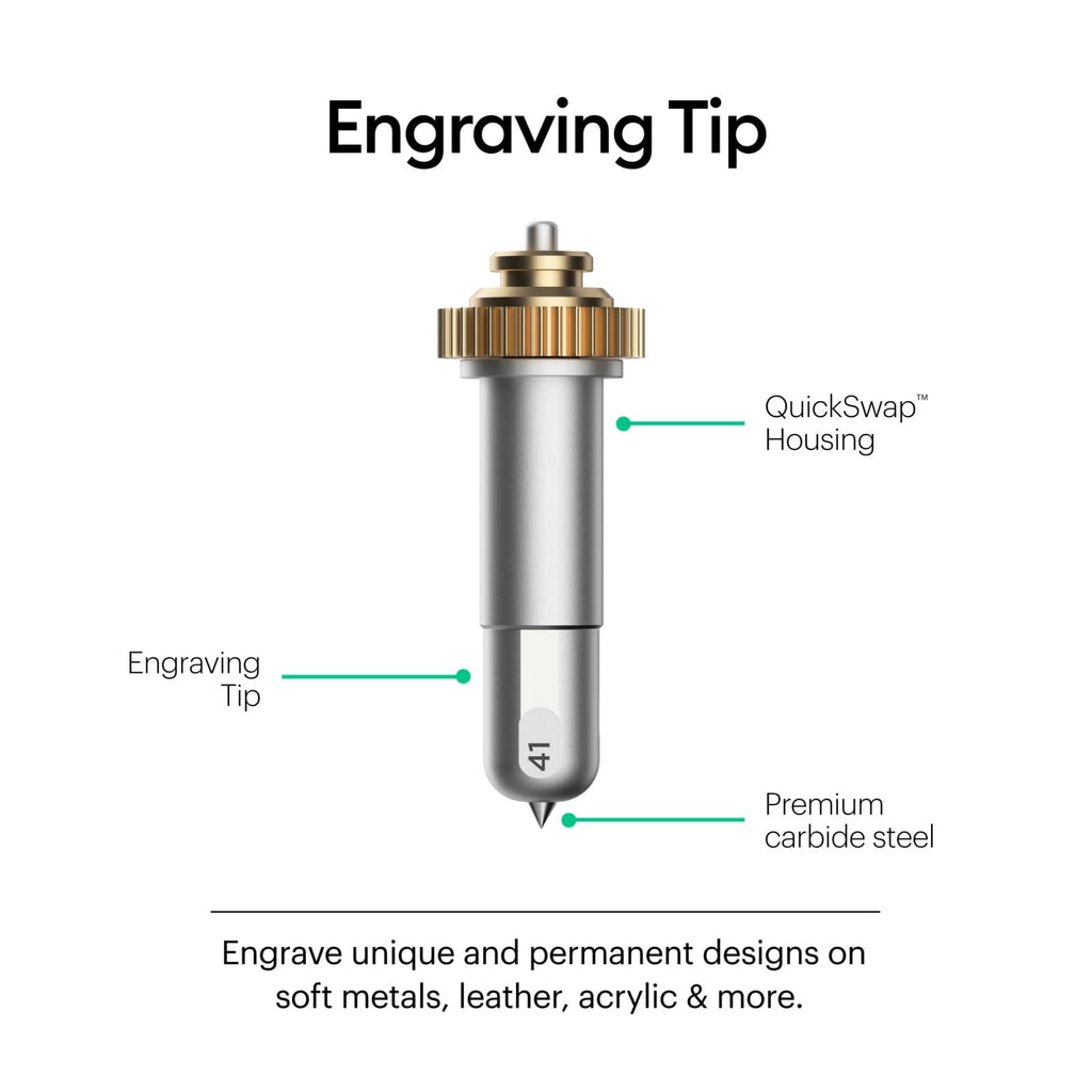 Cricut Engraving Tip & QuickSwap Housing for Maker – Metal Craft Tool