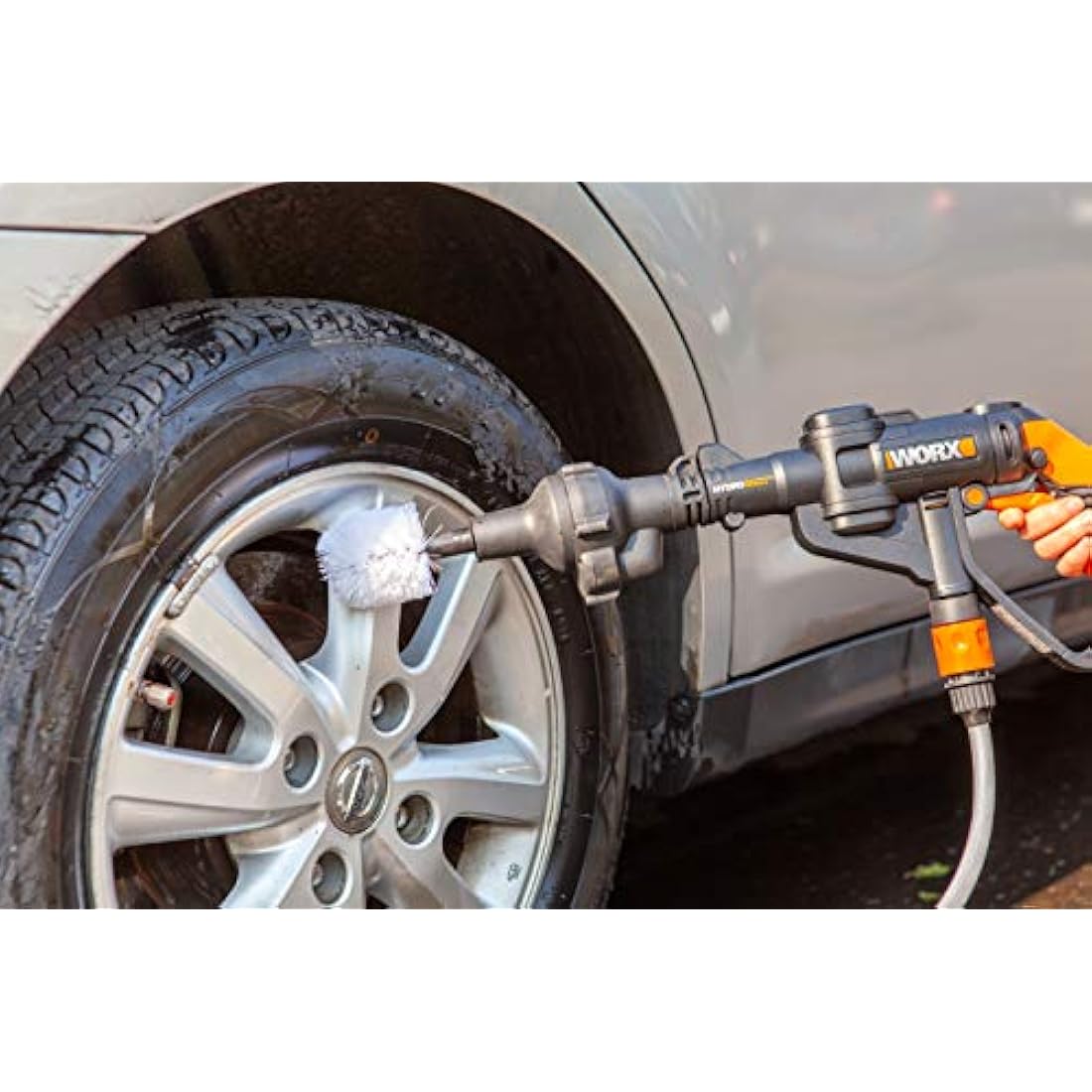WORX WA4042 Hydroshot Wheel Ball Brush – Car Rim Cleaning Accessory