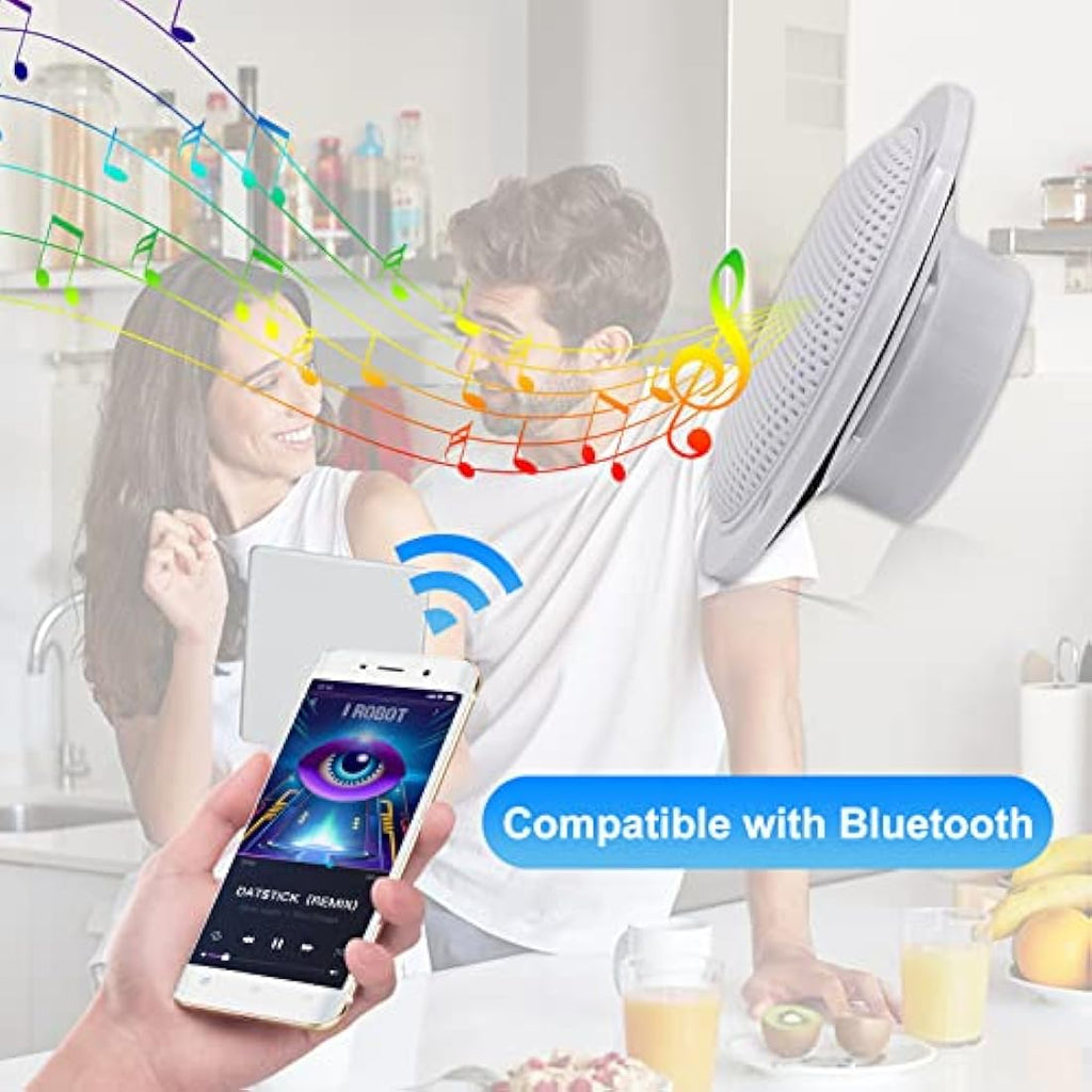 Herdio 4 Inch Waterproof Bluetooth Ceiling Speakers - 160W Marine Grade