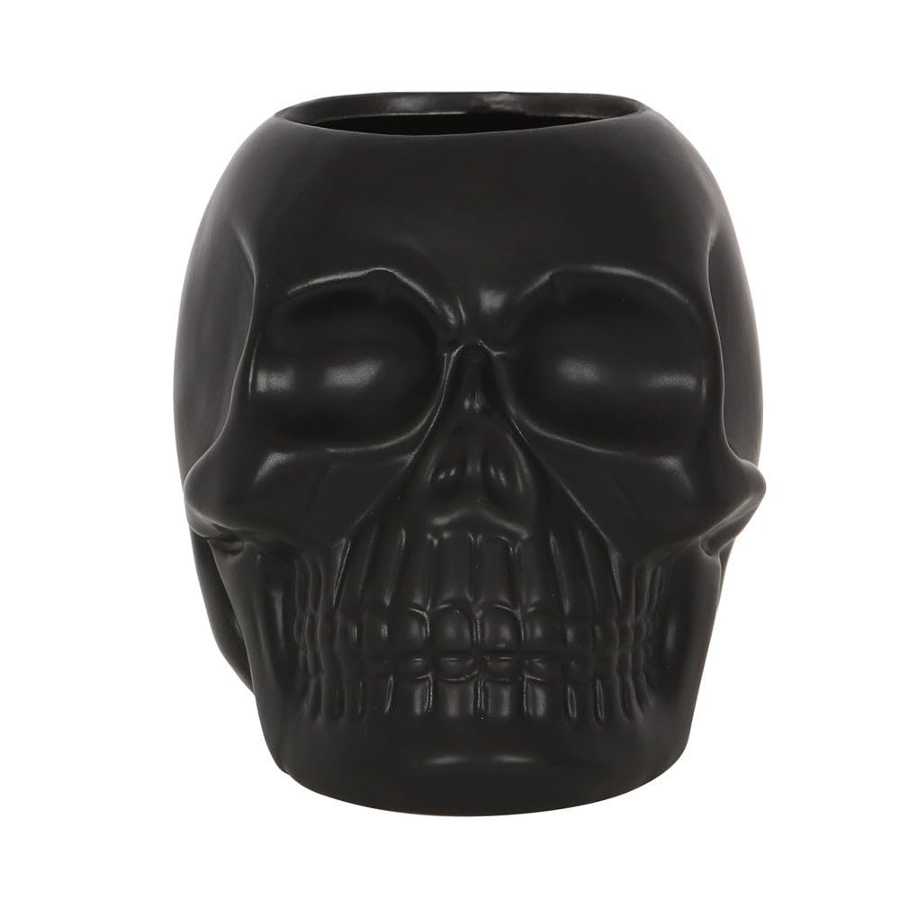 Something Different Black Skull Toothbrush Holder - Gothic Bathroom Decor