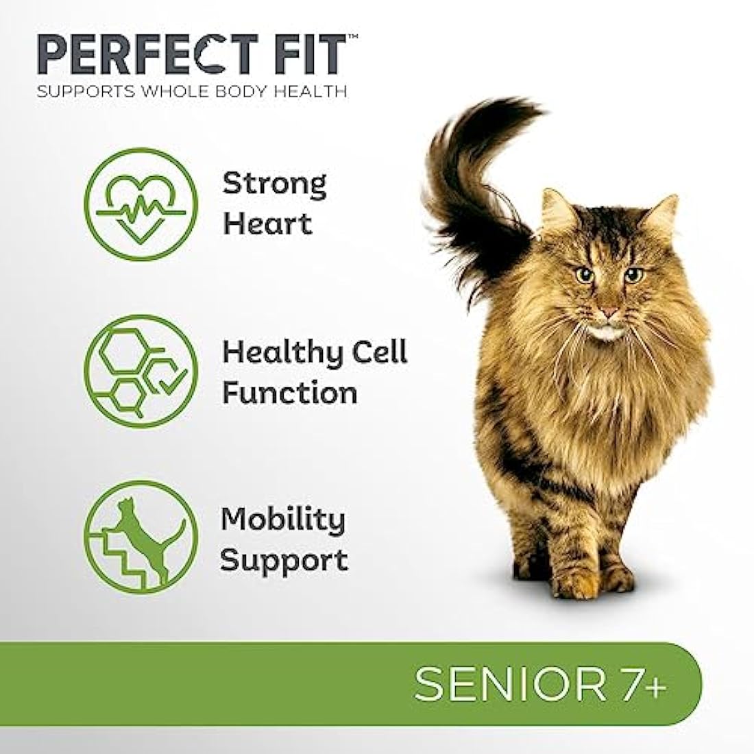 Perfect Fit Senior 7+ Dry Cat Food - Rich in Chicken - 7kg Bag