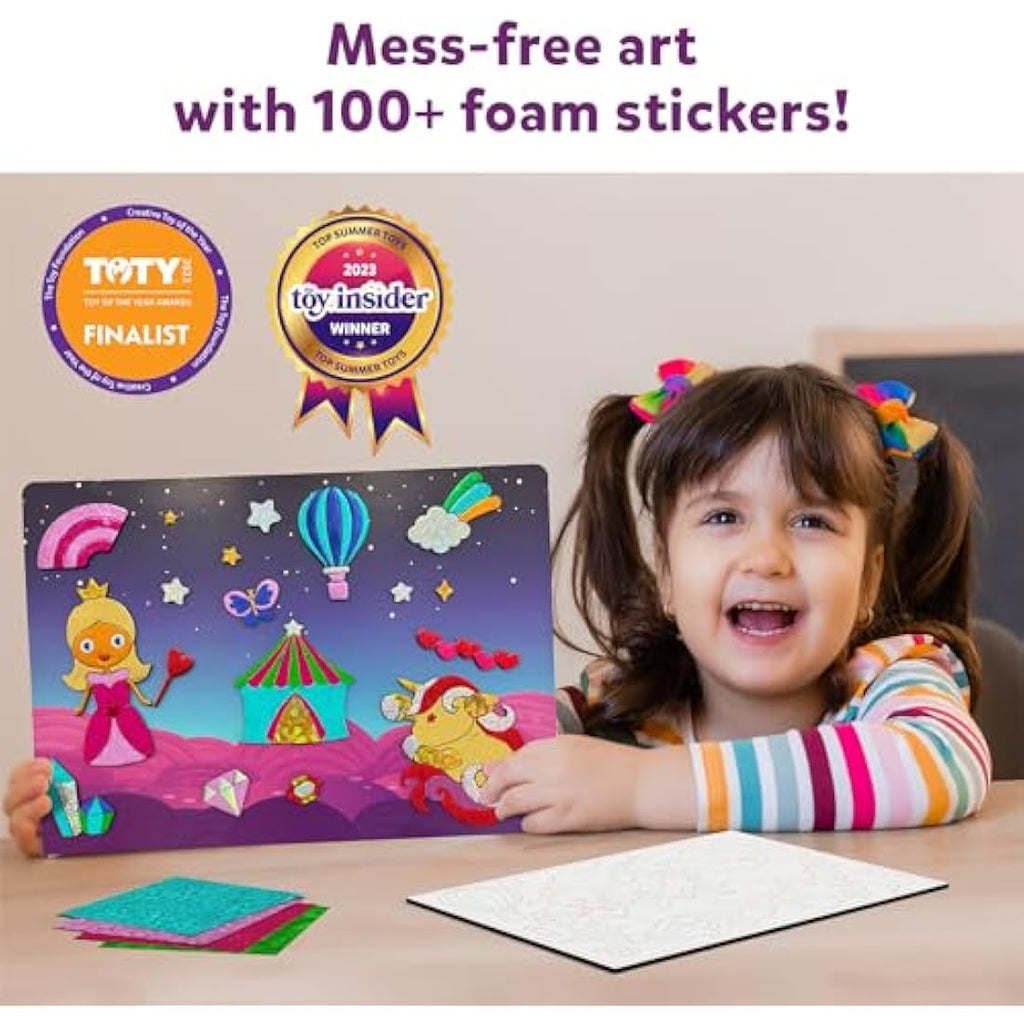Skillmatics Foil Fun – Unicorns & Princesses Mess-Free Art Kit for Kids