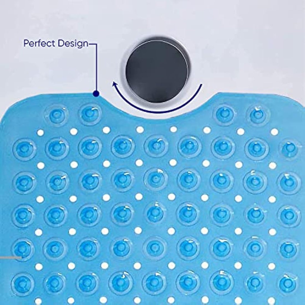 Jolof Store Non-Slip Bath Mat – Anti-Mould PVC Shower Mat with Suction Cups