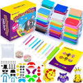 SUNCLAY Air Dry Clay Kit - 45 Colors with 80-Page Project Book & Tools