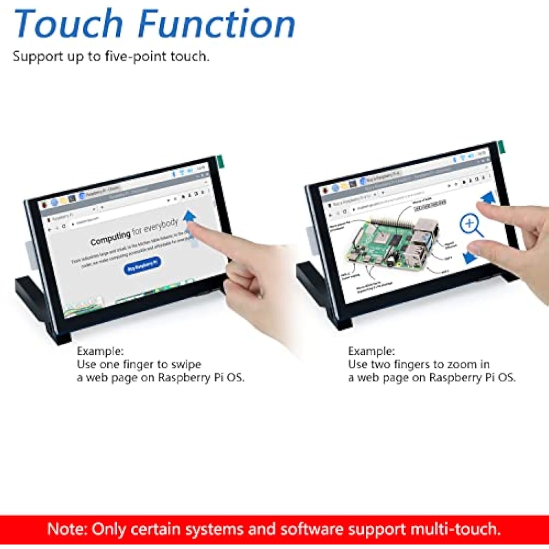 Freenove 5 Inch IPS Touchscreen Monitor for Raspberry Pi – MIPI DSI