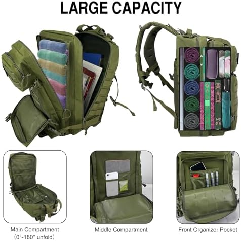 Jolof Store Tactical Military Backpack | 45L Large 3 Day Assault Pack