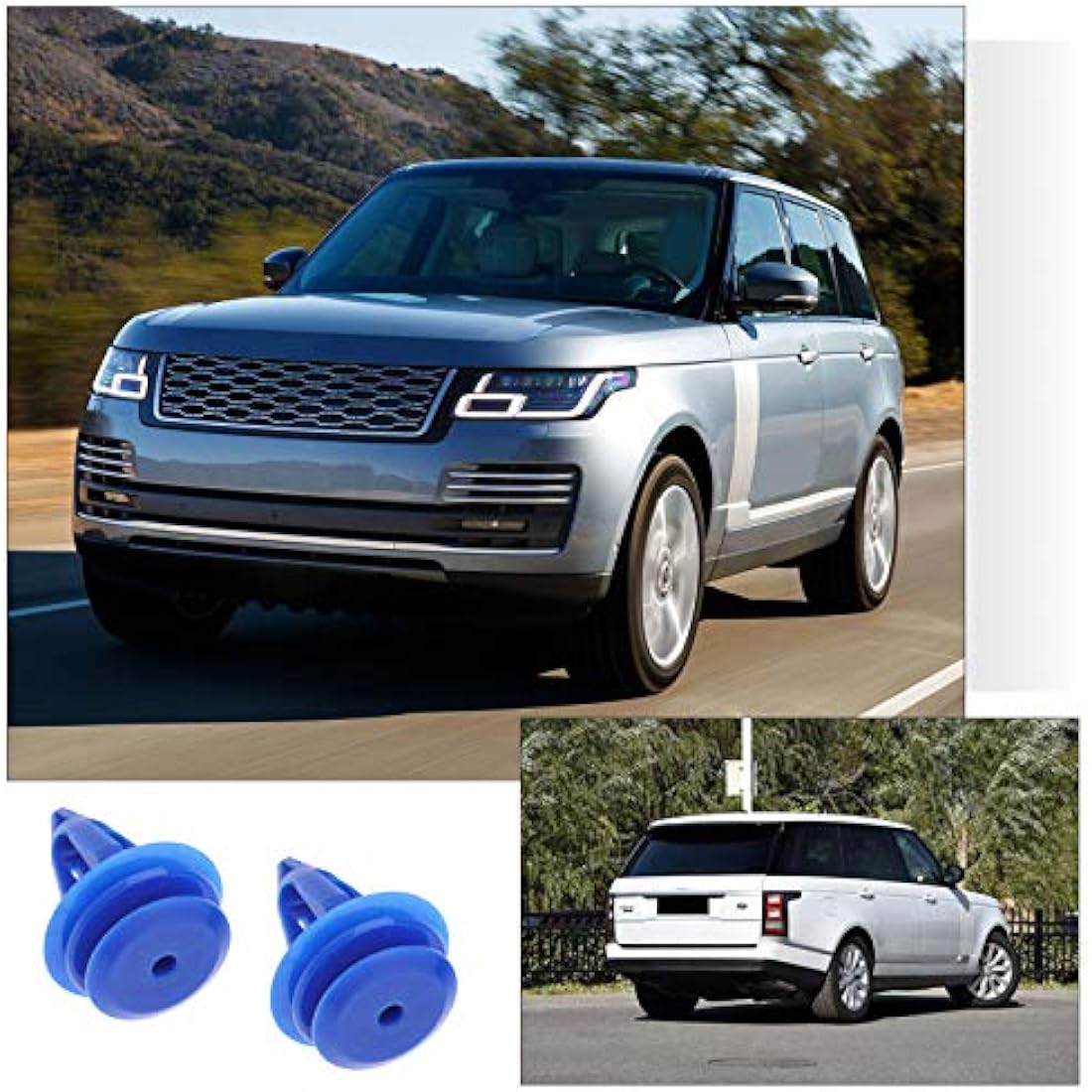 YINETTECH 50x Wheel Arch Trim Clips | Blue Plastic Fasteners for Range Rover