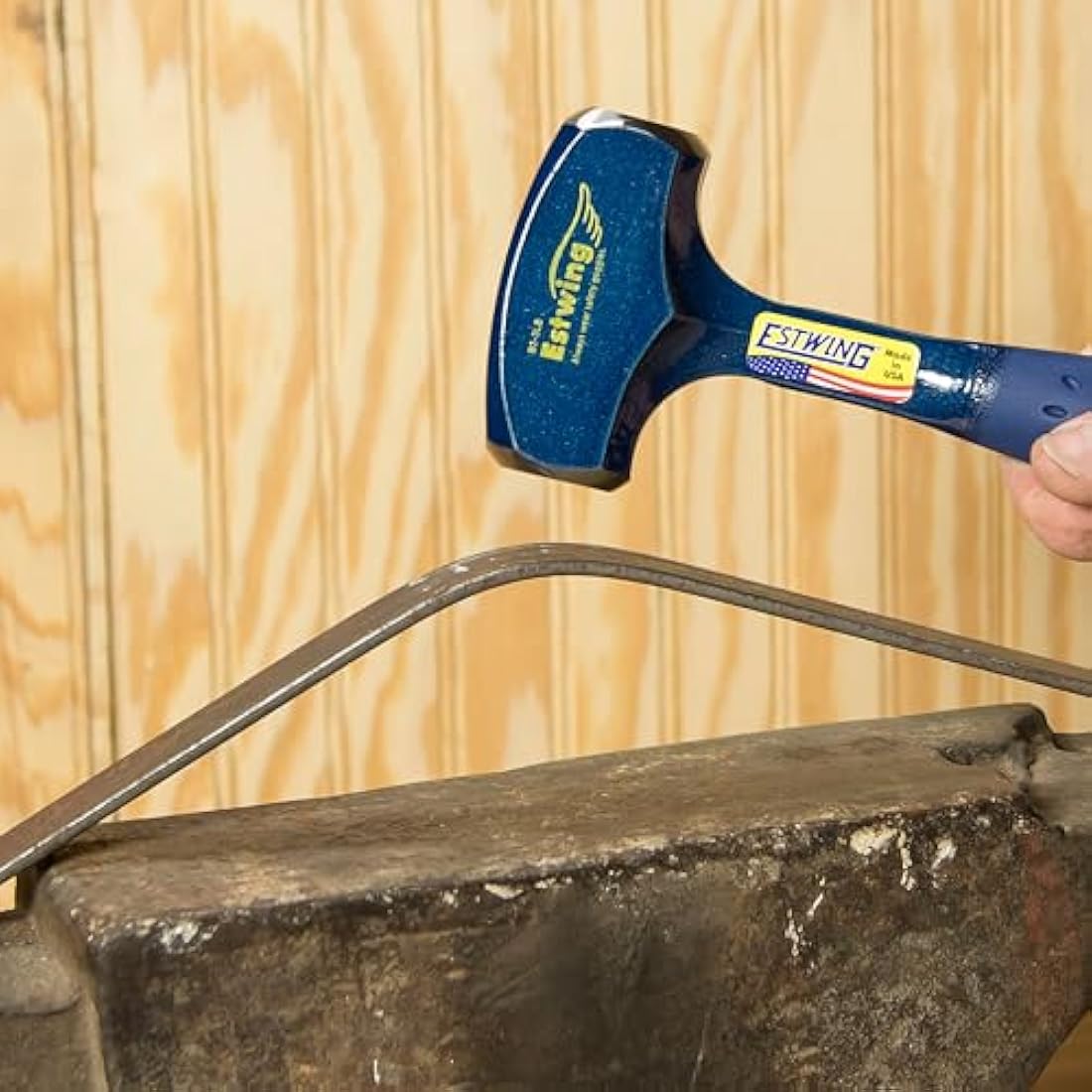 Estwing 4lb Drilling Hammer | Forged Steel Sledge with Shock Grip