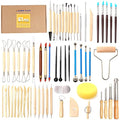 61pcs Clay Sculpting Set | Polymer Pottery Carving Tools