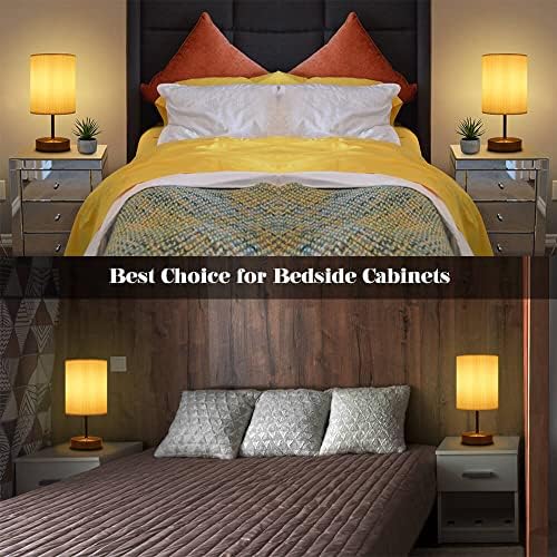 HSLighting Touch Control Bedside Lamps | 3-Way Dimmable LED Table Lamp 2-Pack