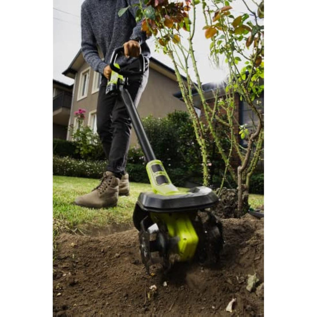 RYOBI 18V ONE+ Cordless Garden Cultivator – 3-Speed Soil Tiller