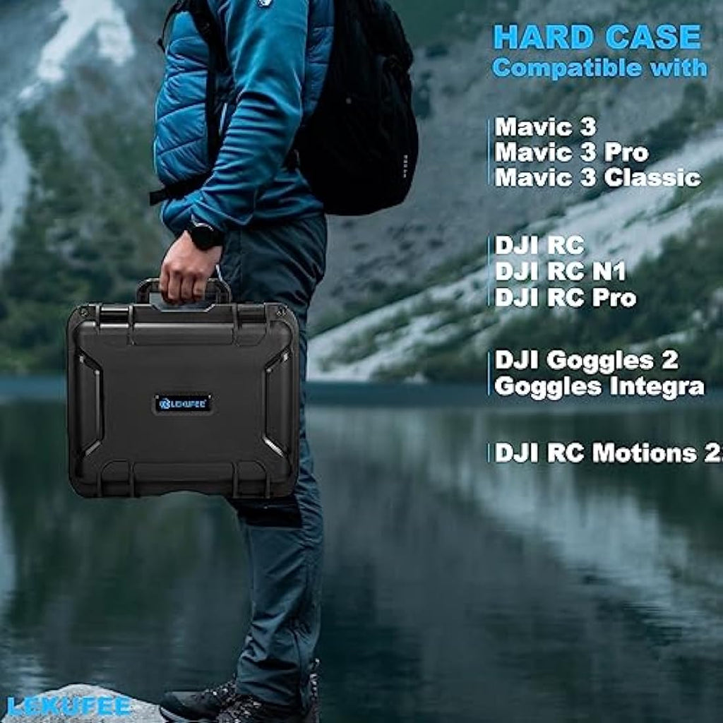 LEKUFEE Waterproof Hard Shell Case for DJI Mavic 3 Pro & Accessories