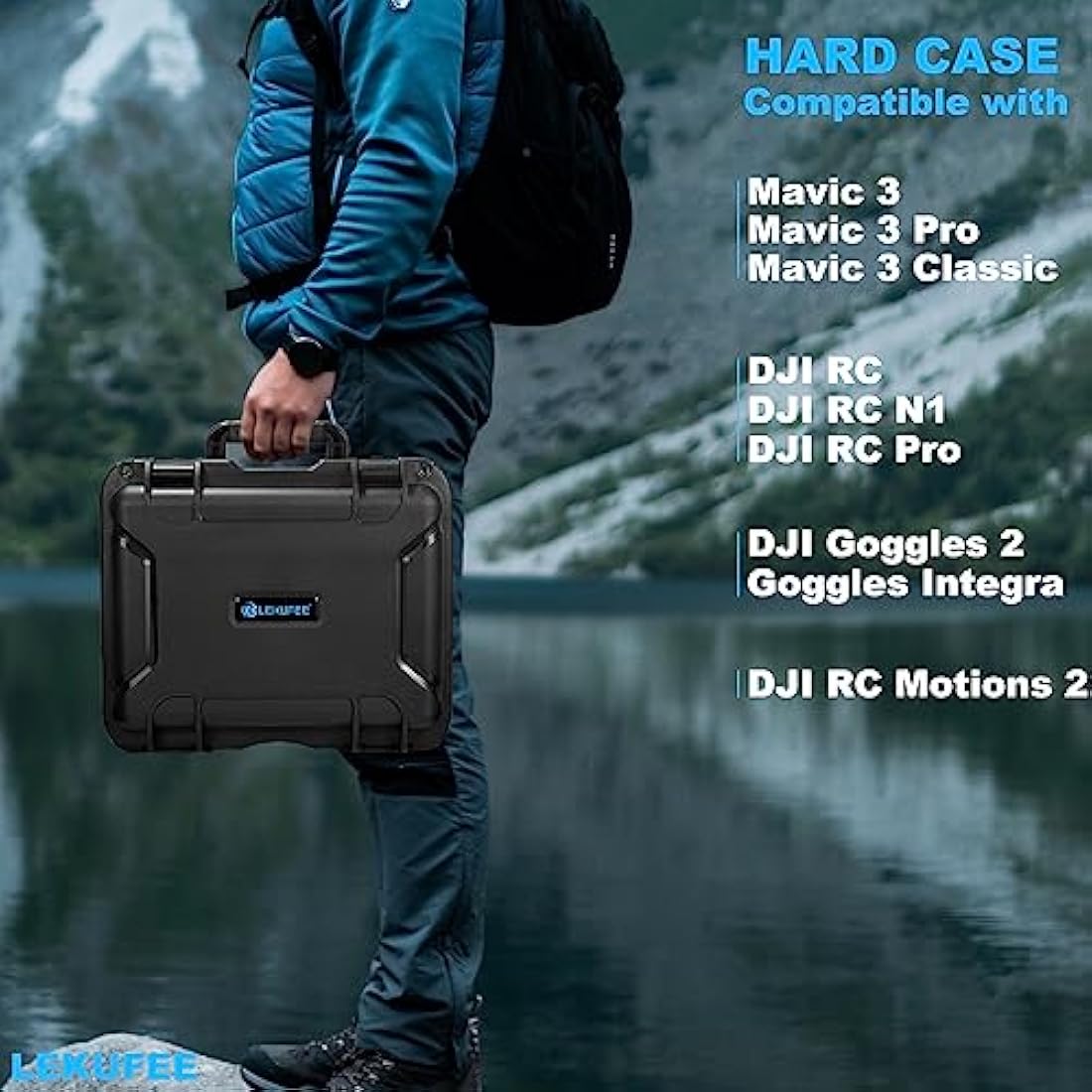 LEKUFEE Waterproof Hard Shell Case for DJI Mavic 3 Pro & Accessories