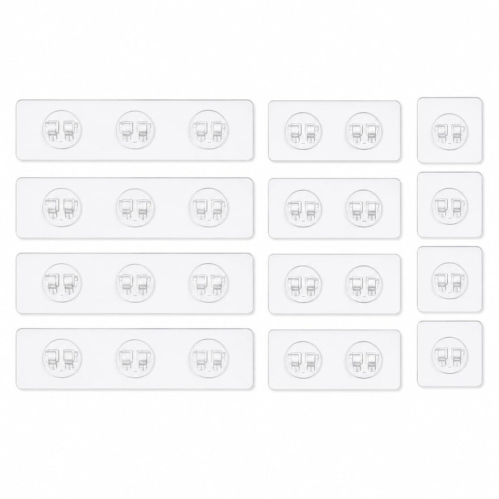 12 Pack Shower Caddy Adhesive Replacement Pads for Bathroom Shelves Hooks