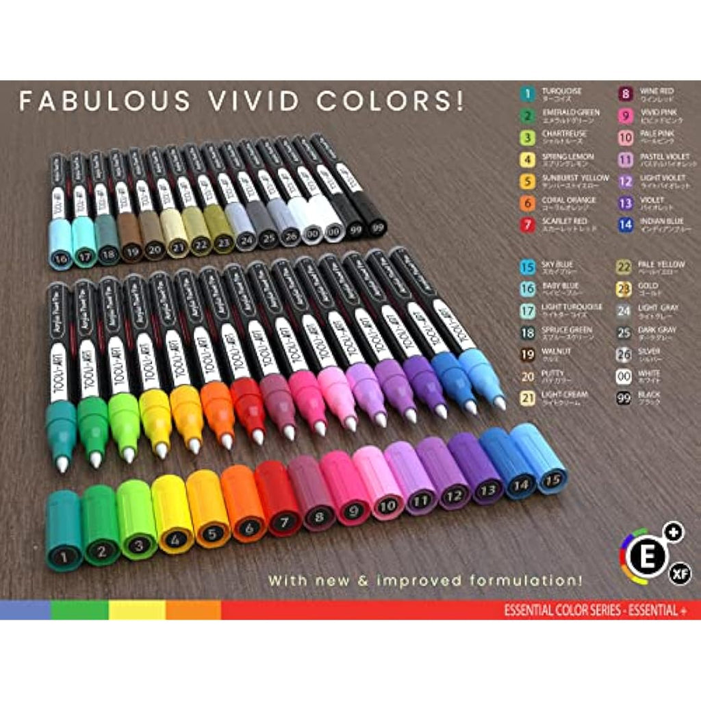 Jolof Store Acrylic Paint Pens – Extra Fine 0.7mm Markers for Rock Painting