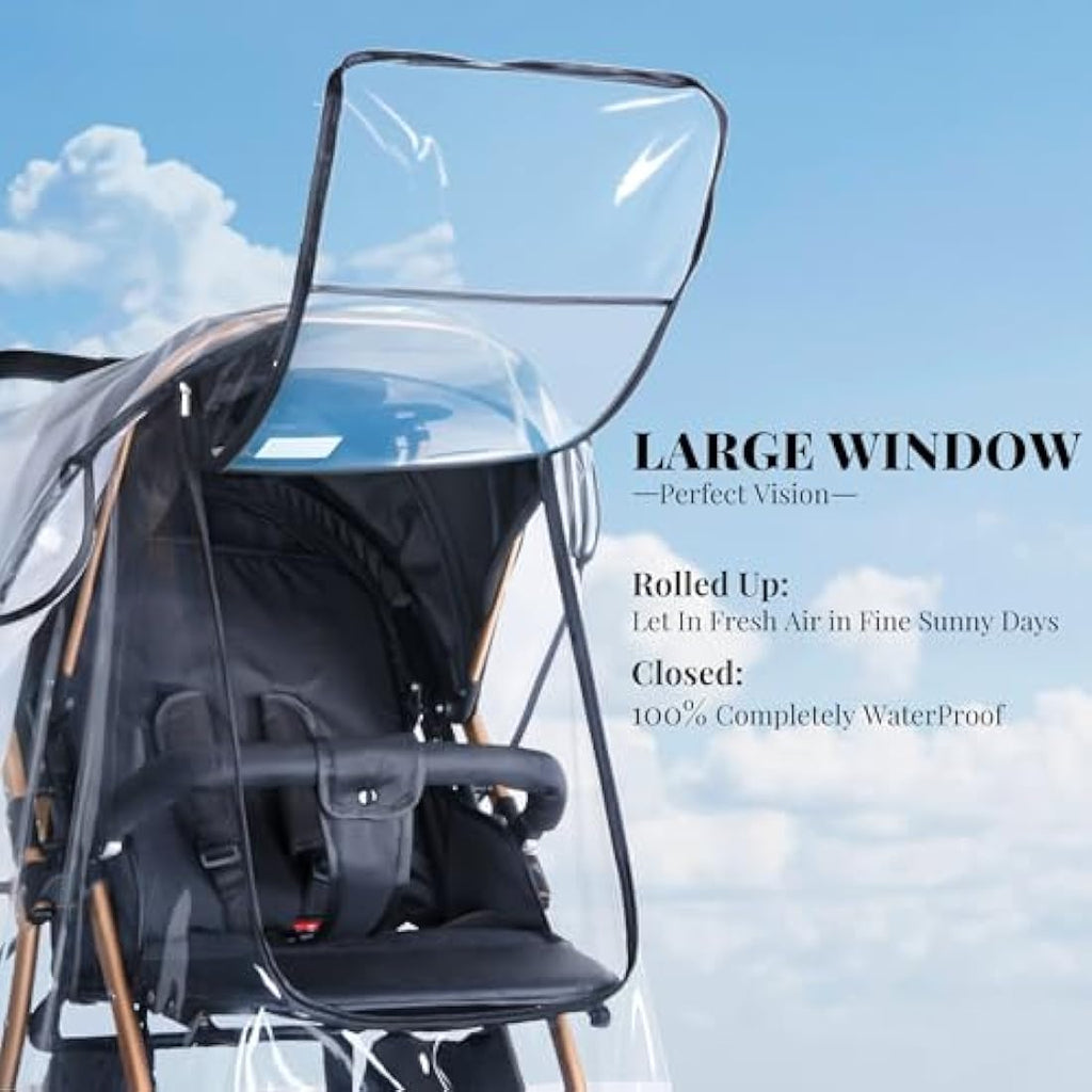Bemece Universal Stroller Rain Cover | Waterproof Baby Weather Shield