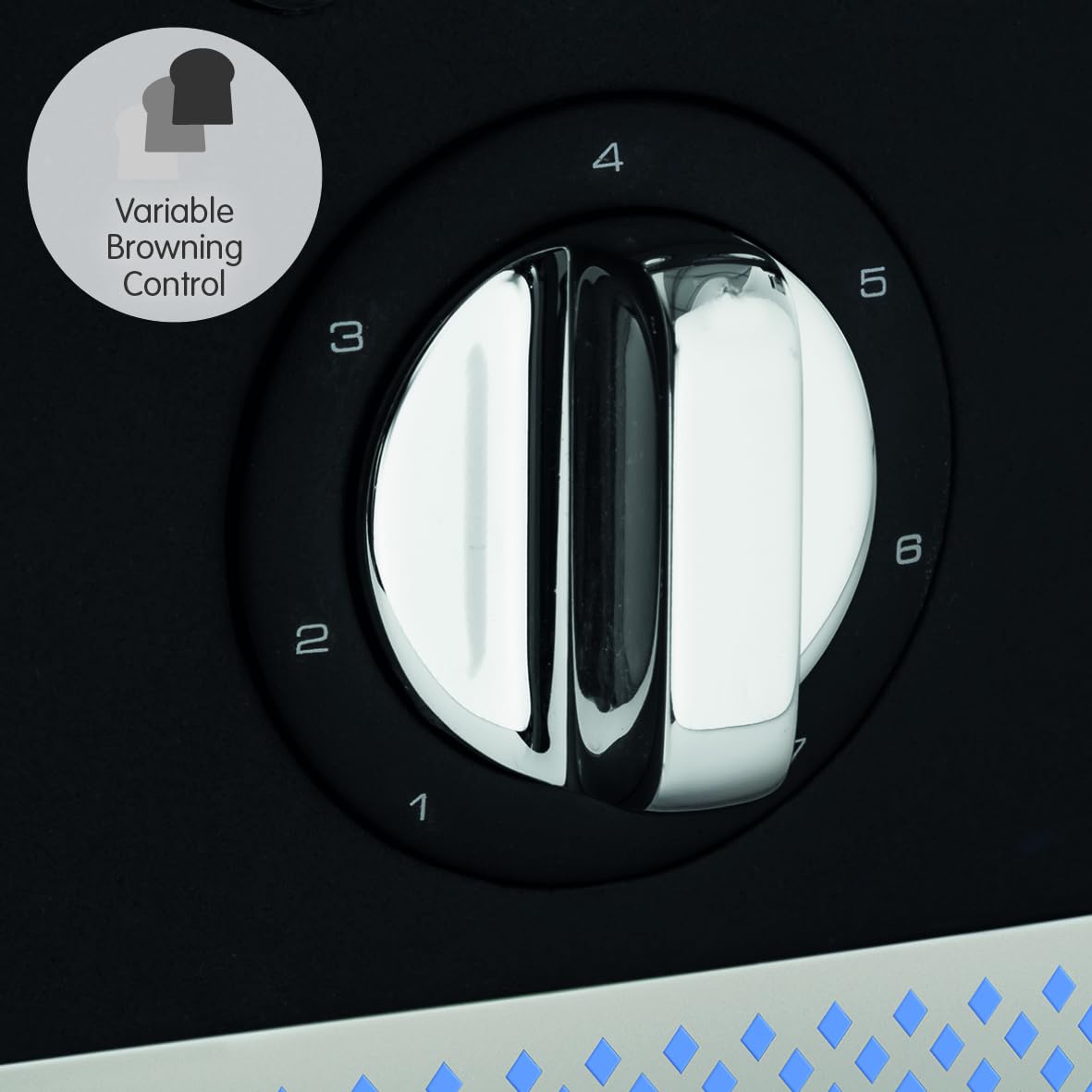 Morphy Richards Illumination 4 Slice Toaster | Black, 7 Settings