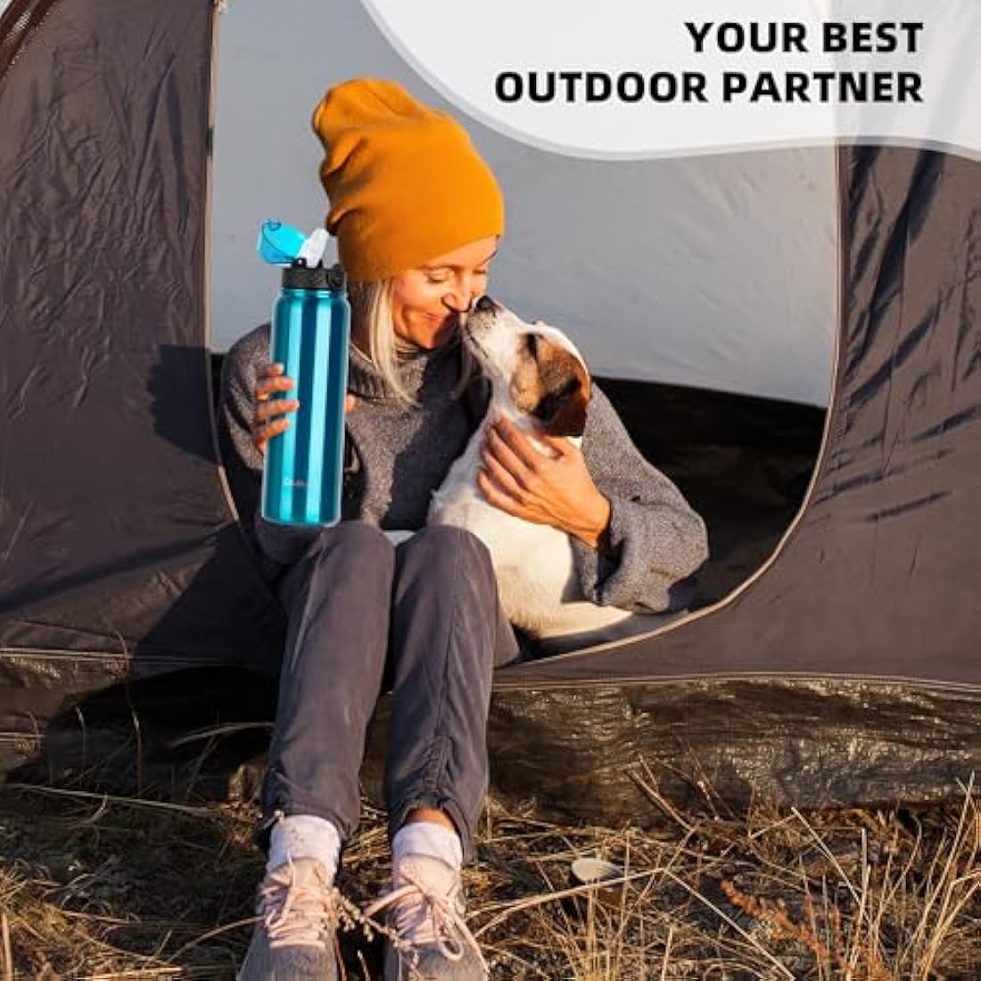 OLDLEY 1L Stainless Steel Water Bottle – Vacuum Insulated Leakproof Flask