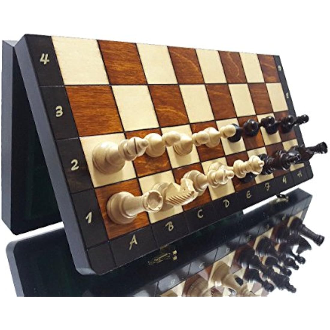 Magnetic Wooden Chess Set – 14 Inch Handcrafted Travel Board