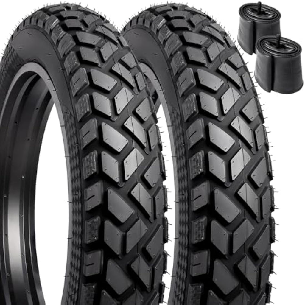 YunSCM 2-Pack 26x4.0 Fat Bike Tires and Tubes | Heavy Duty E-Bike Tyres