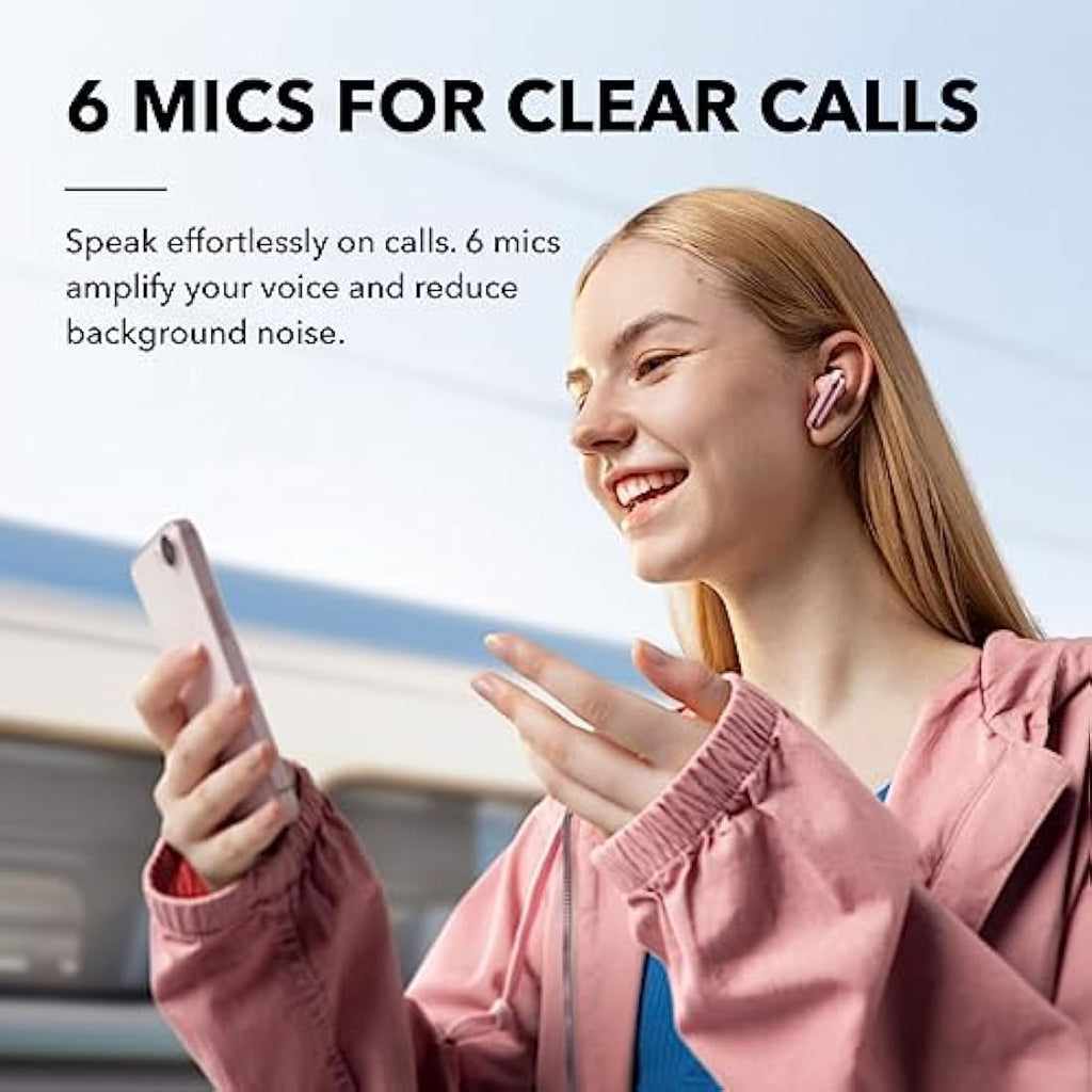 Soundcore Liberty 4 NC Wireless Noise Cancelling Earbuds - Pink