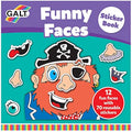 Galt Toys Funny Faces Sticker Book – Reusable Kids Activity Book