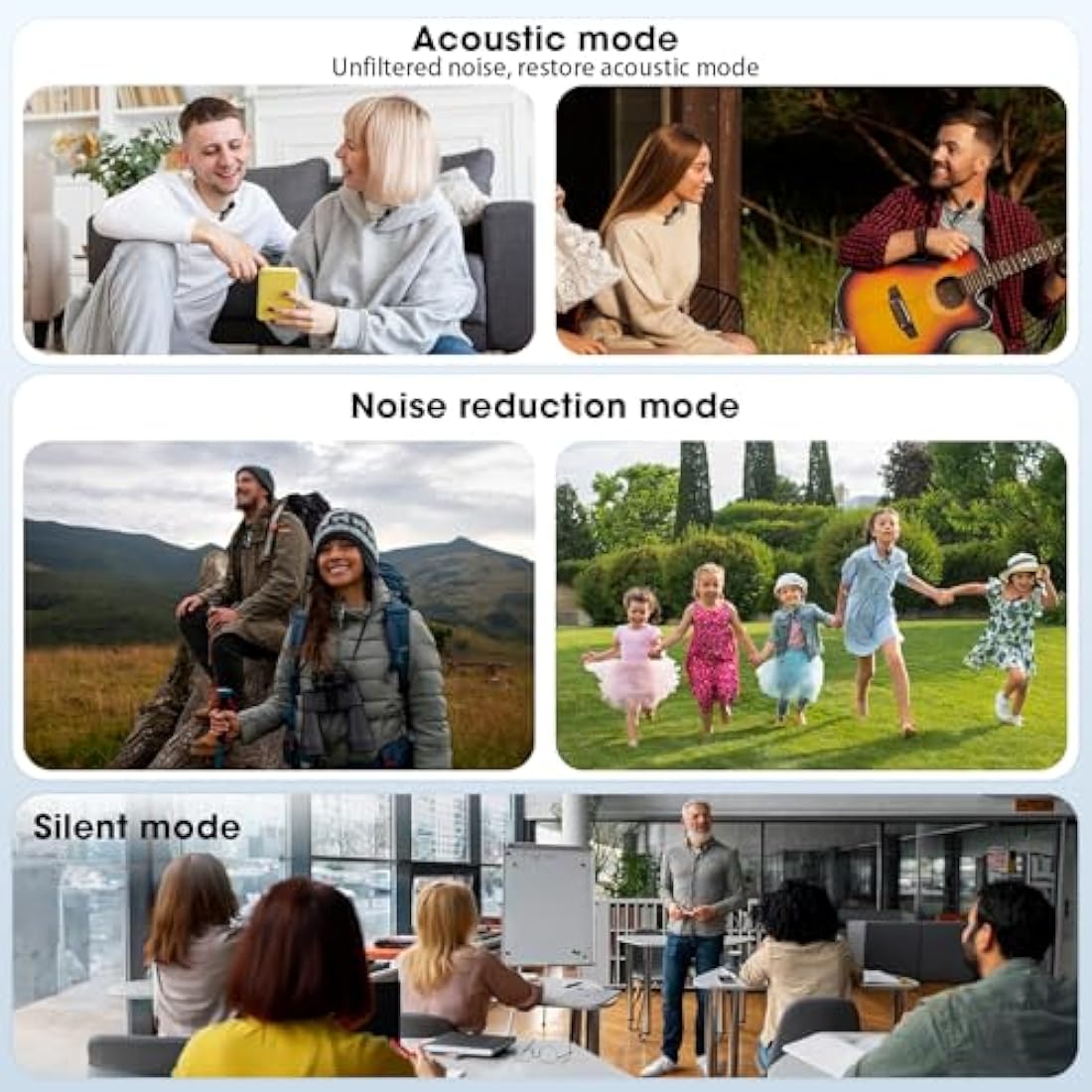 HMKCH Wireless Lavalier Microphone for iPhone & Android – Noise Reduction
