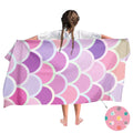 Ulticool Mermaid Unicorn Microfibre Children's Towel - Quick-Drying 140x70cm