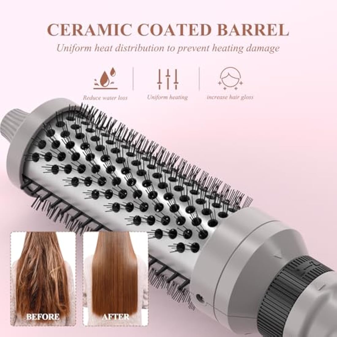 3-in-1 Thermal Brush Set | Ionic Ceramic Heated Round Brush