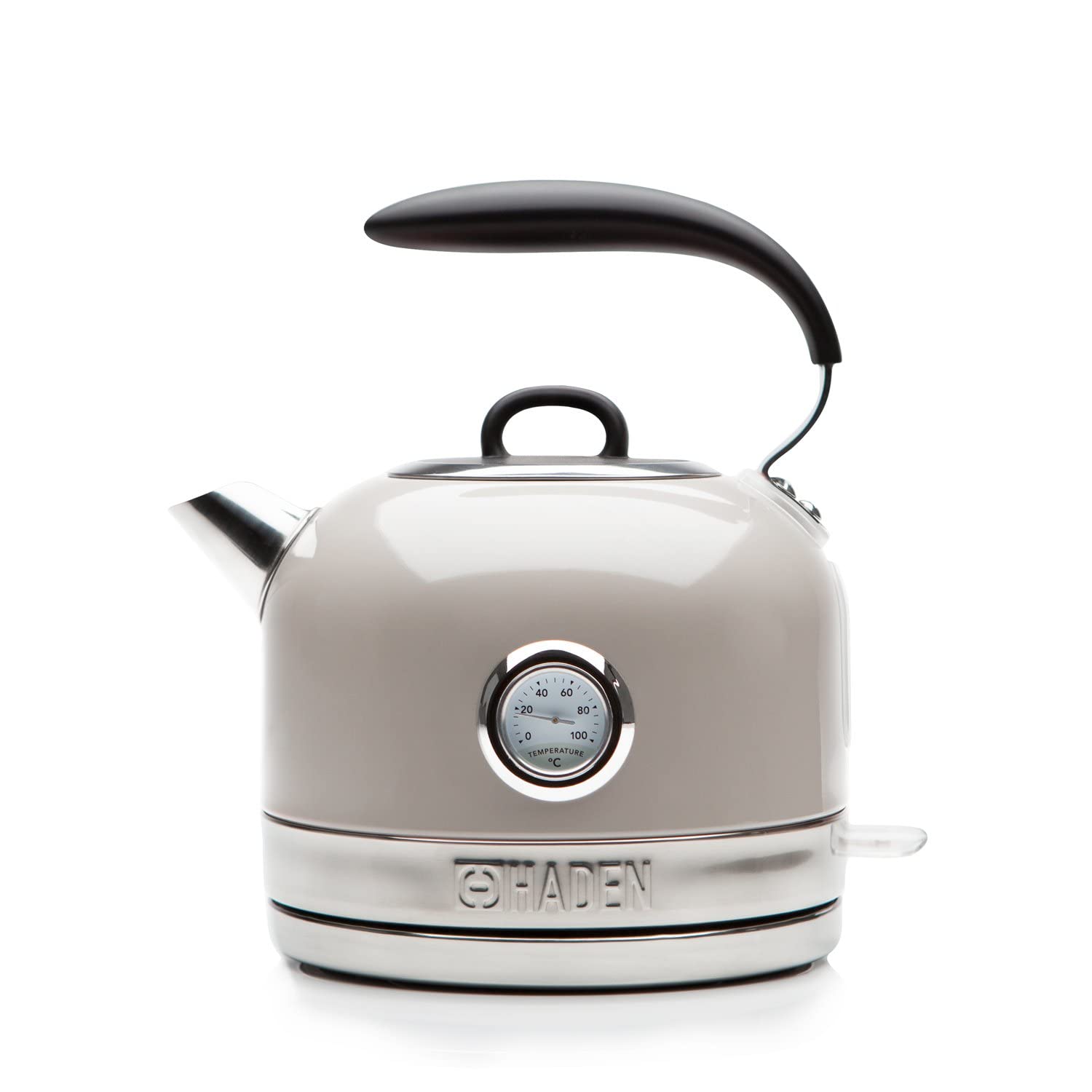 Haden Jersey Electric Kettle – 1.5L Rapid Boil Stainless Steel, Putty