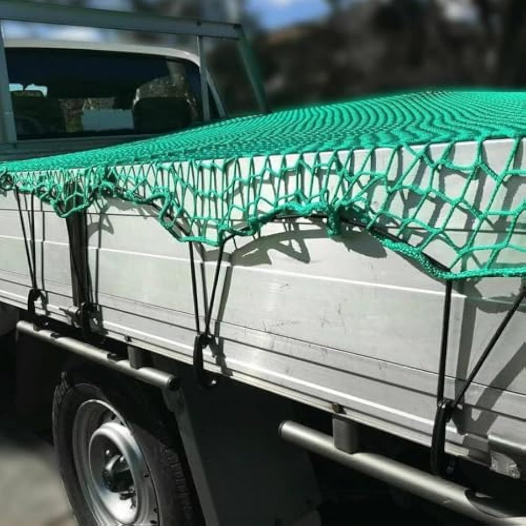 Heavy Duty Truck Cargo Net – Green Weather Resistant PP Mesh
