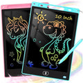 KTEBO 2-Pack 10 Inch LCD Writing Tablet for Kids - Pink & Blue Doodle Board