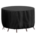 RICHIE Round Garden Furniture Cover - 420D Waterproof Patio Table 230x90cm