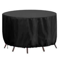 RICHIE Round Garden Furniture Cover - 420D Waterproof Patio Table 230x90cm