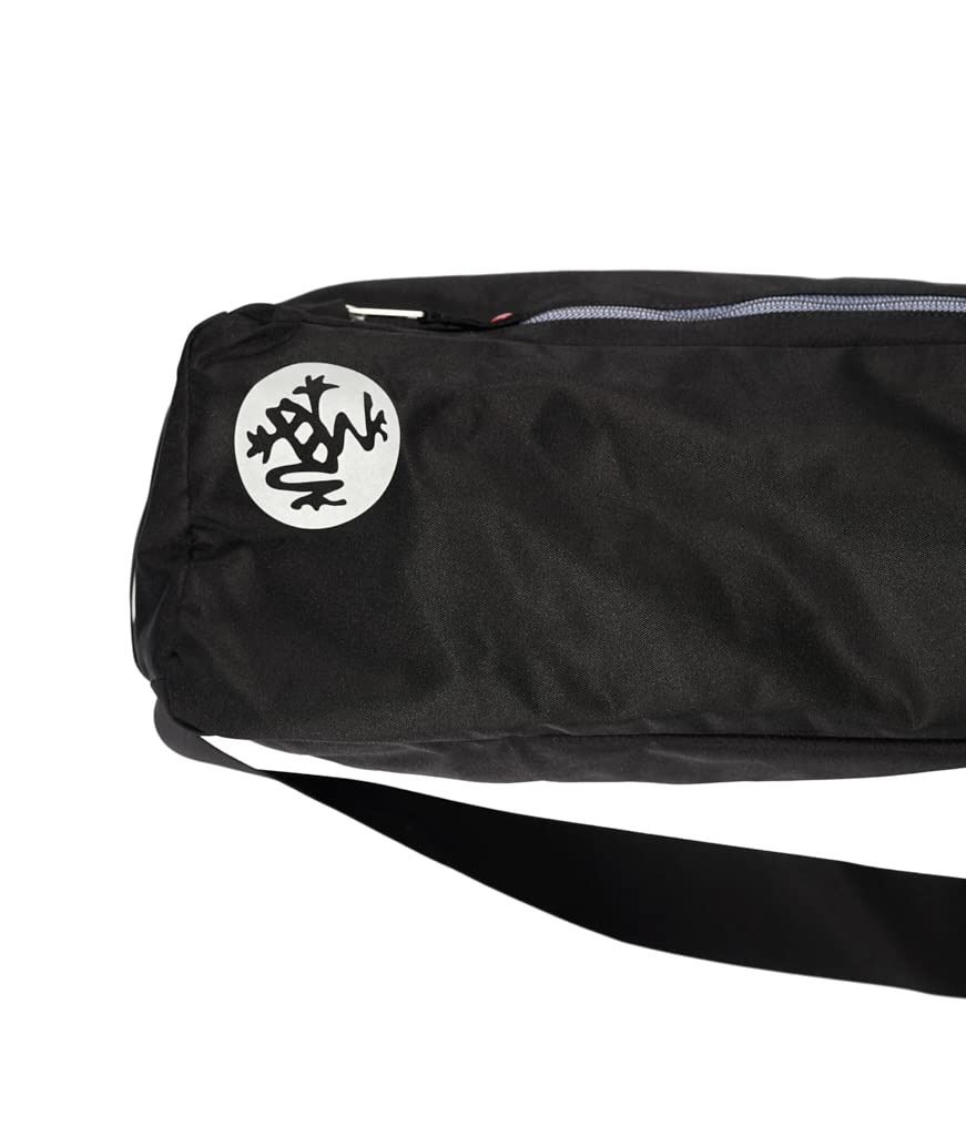 Manduka Go Steady Yoga Mat Carrier | Water-Resistant Polyester Bag - Black