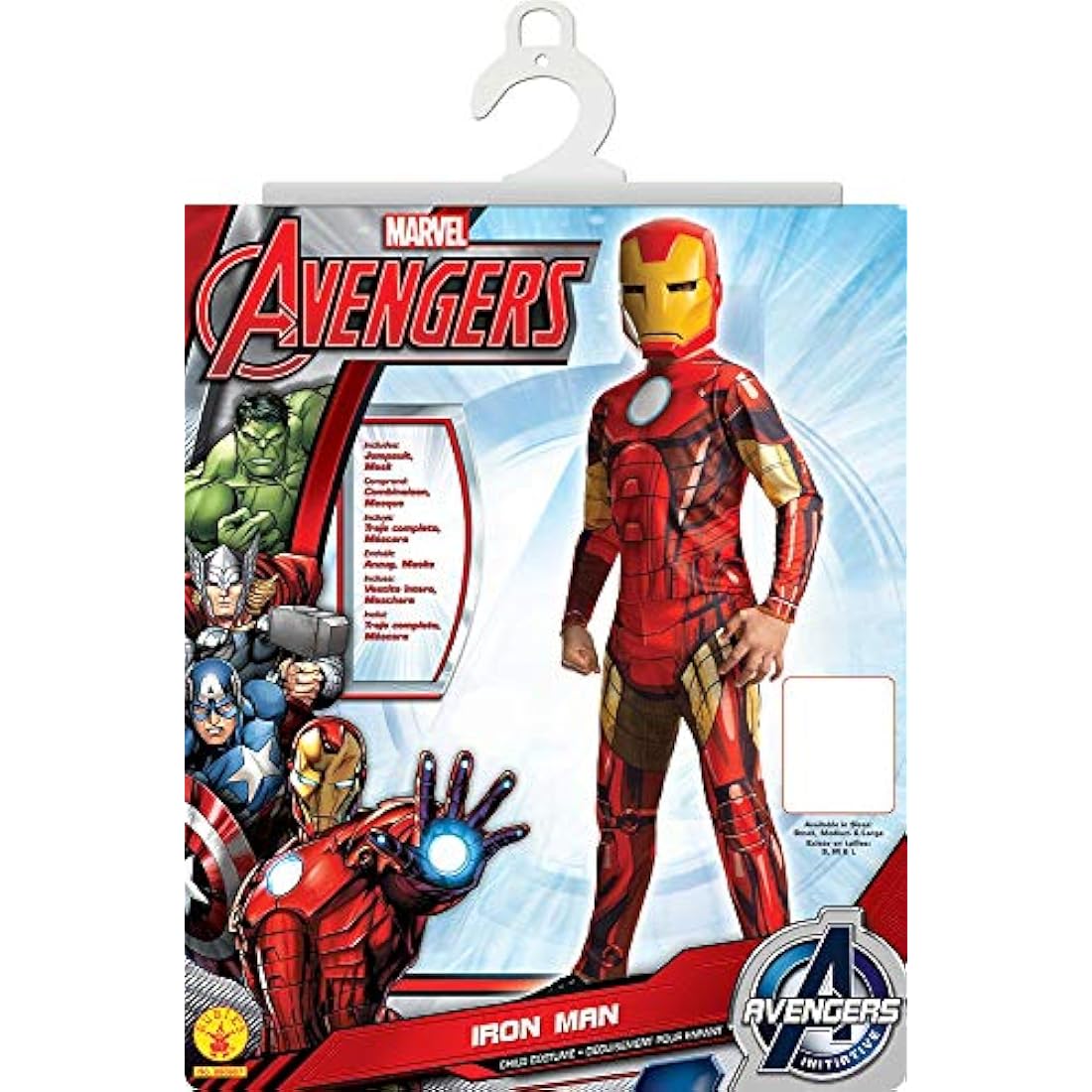 Rubie's Marvel Iron Man Costume – Red Kids Jumpsuit & Mask – L 7-8 Jahre