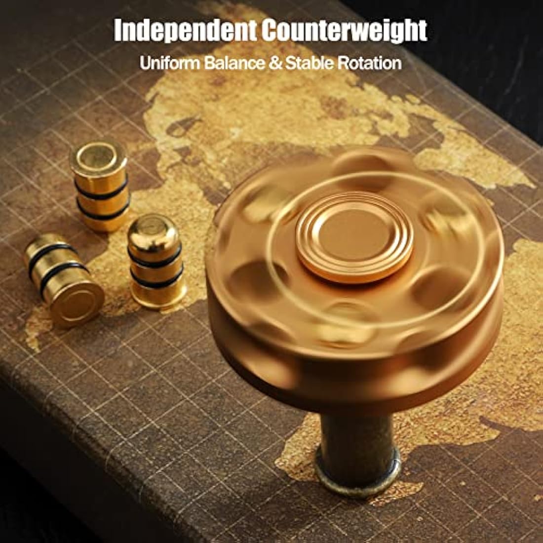 Jolof Store Metal Fidget Spinner – Alloy Desk Toy for Stress Relief
