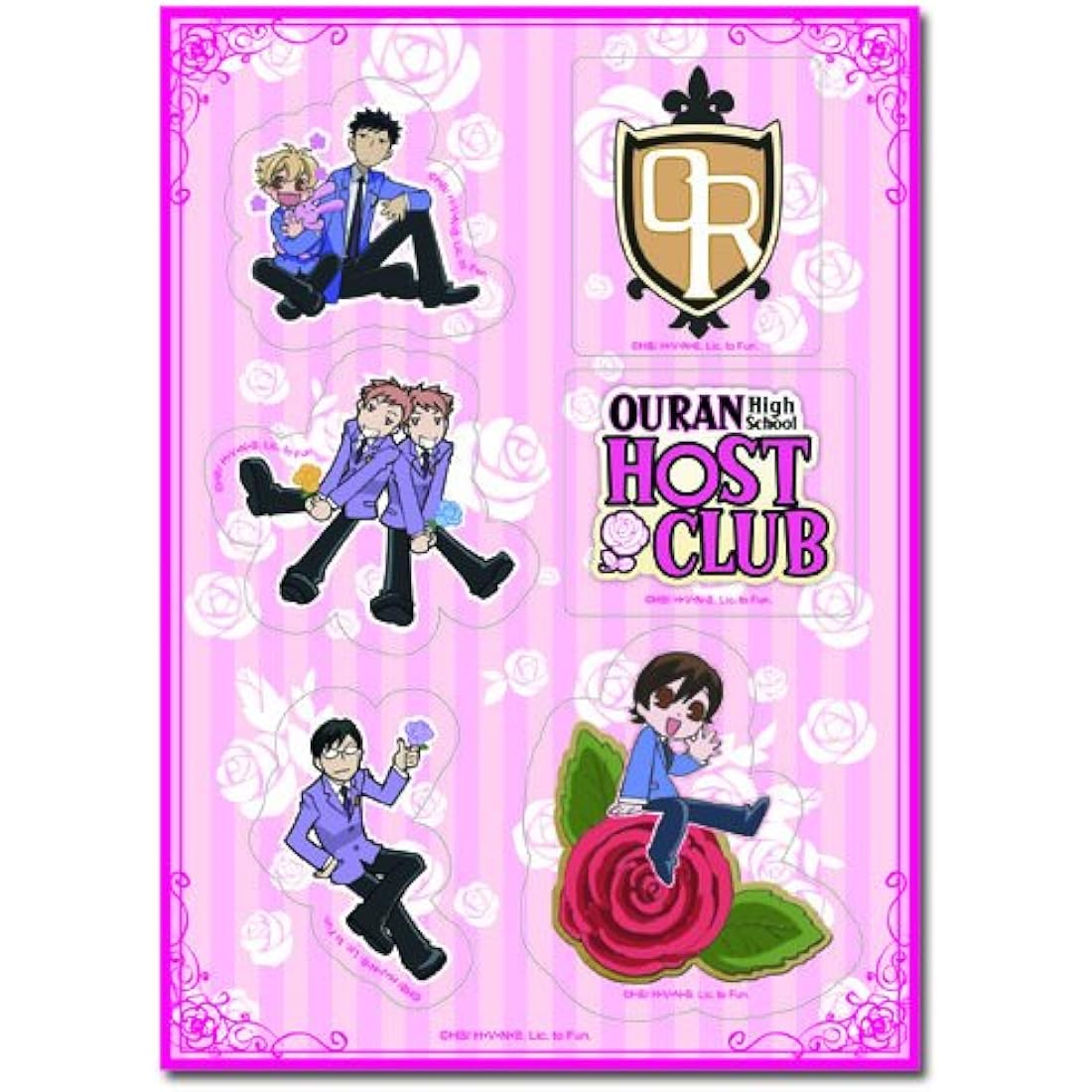 Ouran High School Host Club Anime Sticker Sheet – 5x7 Group Decals