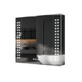 Jolof Store LED Bathroom Mirror Cabinet – Stainless Steel with Shaver Socket
