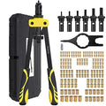 Proster 14" Heavy Duty Rivet Nut Gun Kit with 150Pcs Metric Mandrels
