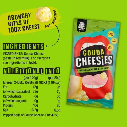 Cheesies Variety Pack – 100% Baked Cheese Keto Snacks (24 x 20g)